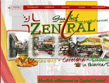 Tablet Screenshot of gasthof-zentral.at